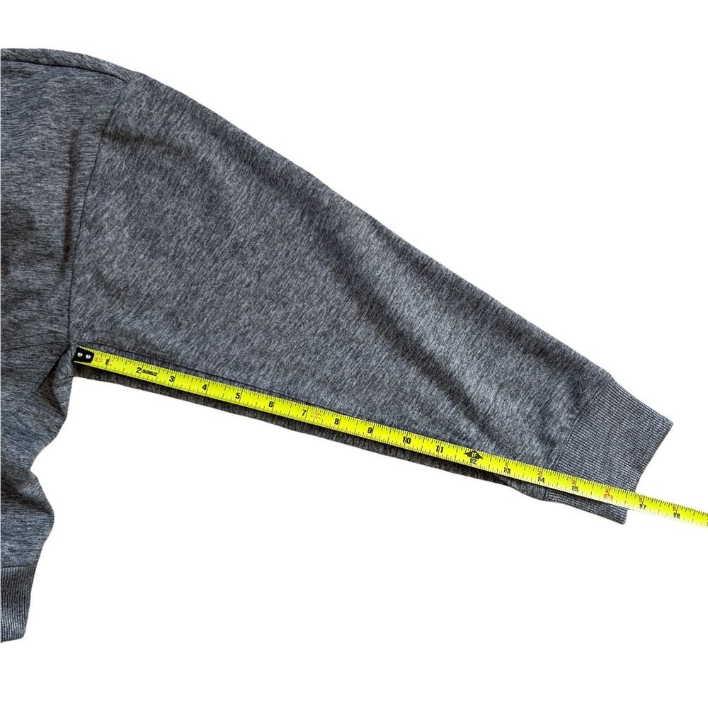Gap Fit Gray Full Zip Cropped Lightweight Hoodie Drawstring Hood Pockets… - Picture 9 of 9